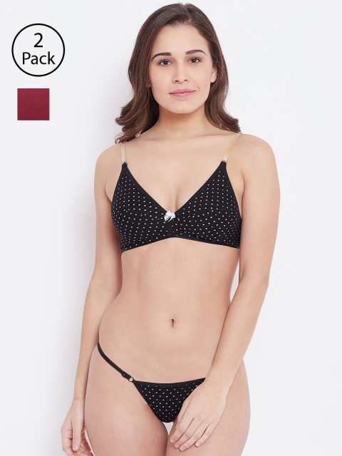 

N-Gal Women Pack of 2 Lingerie Sets 8009605-1-8009657-1, Maroon
