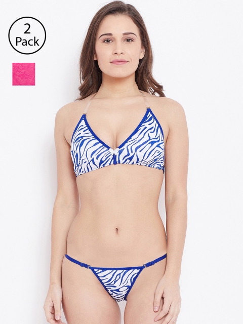 

N-Gal Women Pack of 2 Lingerie Set, Blue
