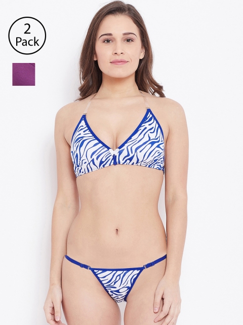 

N-Gal Women Pack of 2 Lingerie Set, Purple