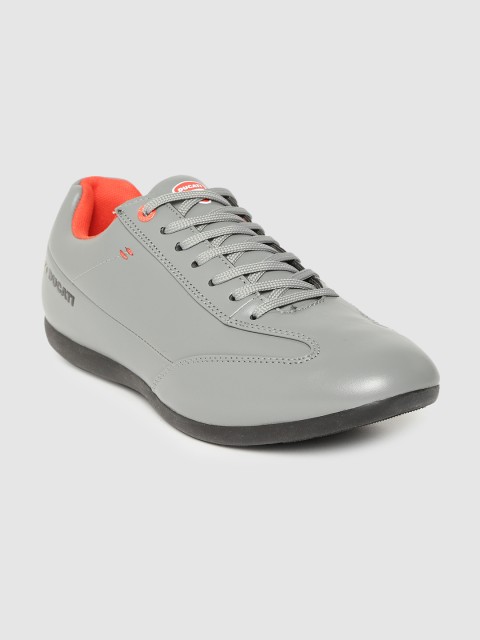 

Ducati Men Grey Solid Sneakers