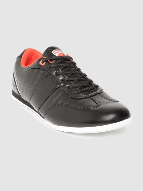 

Ducati Men Black Striped Sneakers