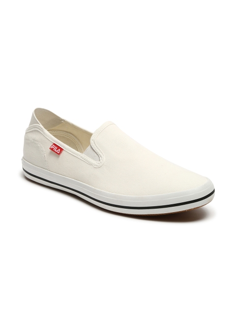 

FILA Men White Slip-On Sneakers