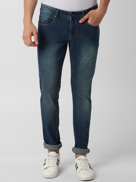 

Peter England Casuals Men Blue Slim Fit Mid-Rise Clean Look Jeans