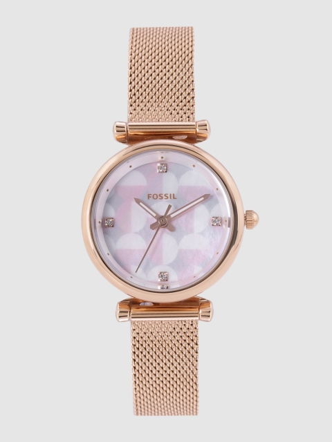 

Fossil Women Rose Gold Analogue Watch ES4566
