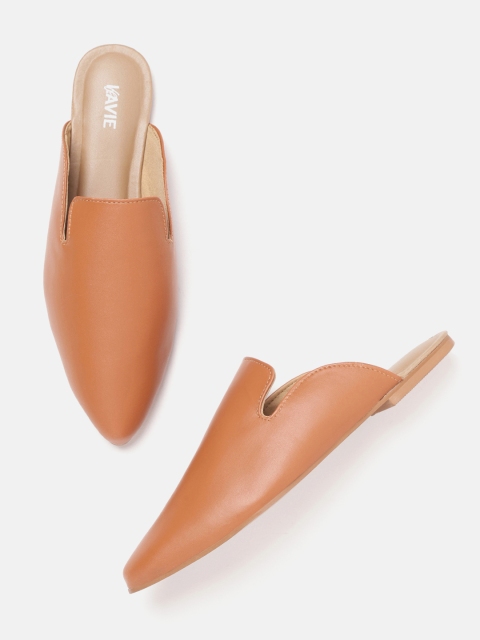 

Lavie Women Tan Brown Solid Mules