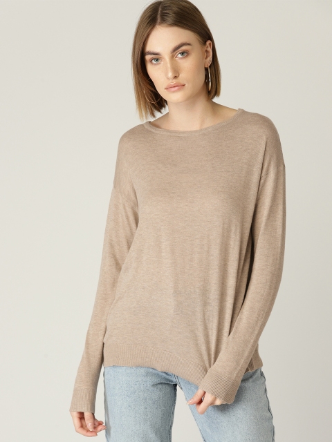 

MANGO Women Beige Solid Top