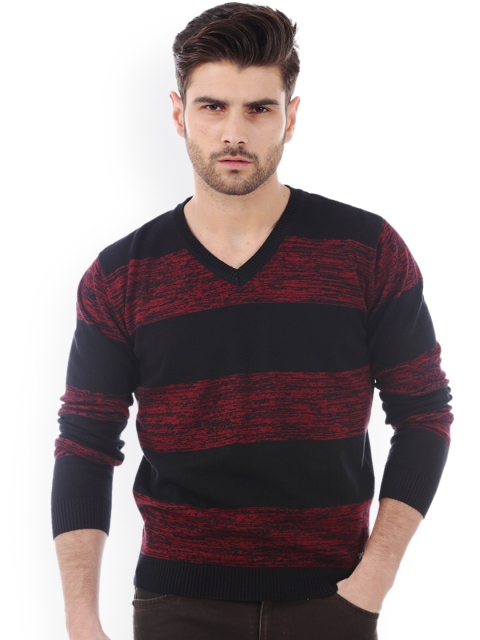 

Basics Black Striped Sweater