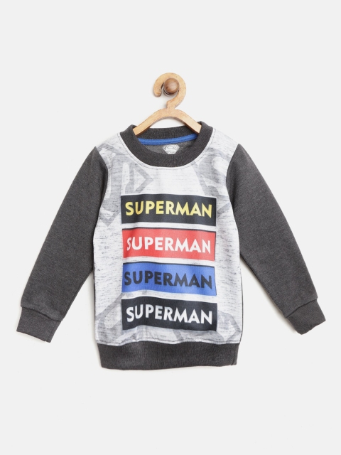

Eteenz Boys Grey Superman Print Sweatshirt