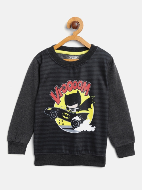 

Eteenz Boys Black & Charcoal Grey Batman Print Sweatshirt