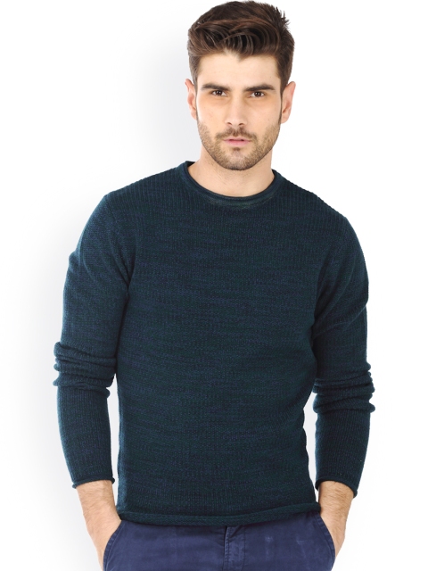 

Basics Teal Green Muscle Fit Sweater