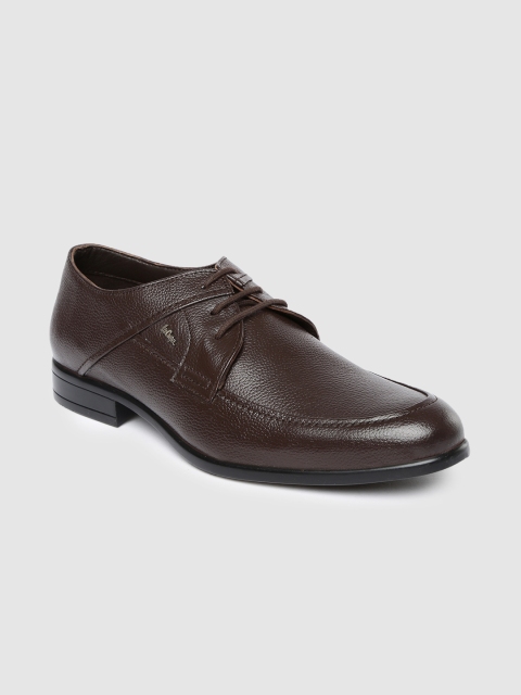 

Lee Cooper Men Brown Solid Formal Leather Derbys
