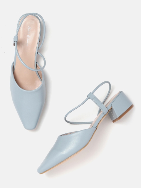 

Mast & Harbour Women Blue Solid Pumps