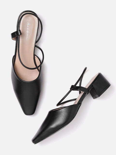 

Mast & Harbour Women Black Solid Pumps