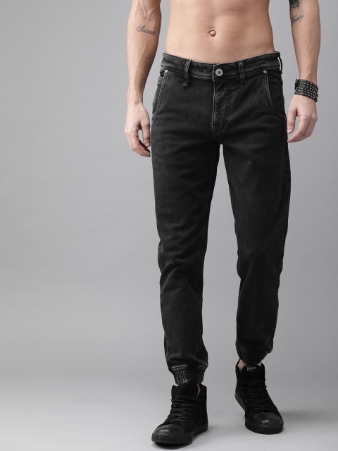 

Roadster Men Black Slim Fit Mid-Rise Clean Look Stretchable Jogger Jeans