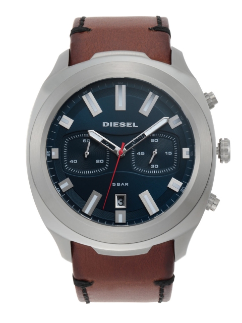 

DIESEL Men Blue Leather Analogue Watch DZ4508