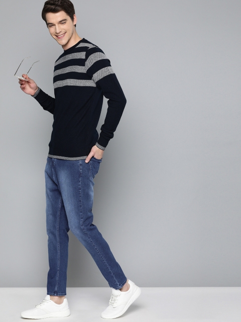 

Mast & Harbour Men Blue Skinny Fit Mid-Rise Clean Look Stretchable Jeans