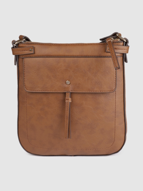 

Accessorize Tan Brown Solid Sling Bag
