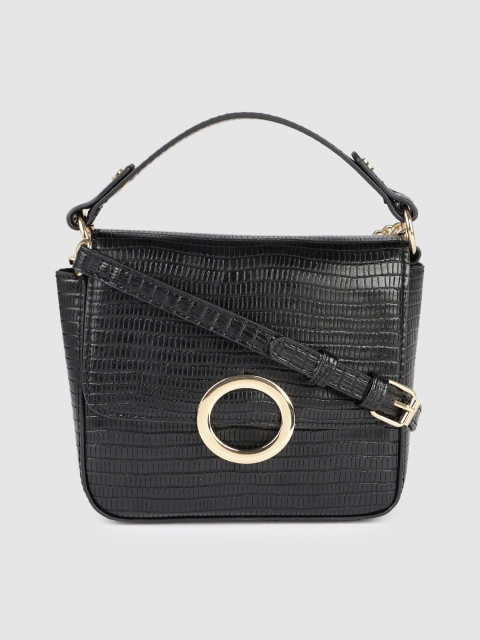 

Accessorize Black Textured Sling Bag