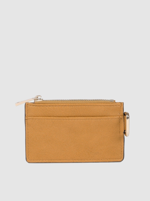 

Accessorize Women Mustard Yellow Solid Card Holder