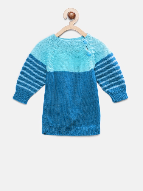 

Magic Needles Boys Blue Self Design Sweater
