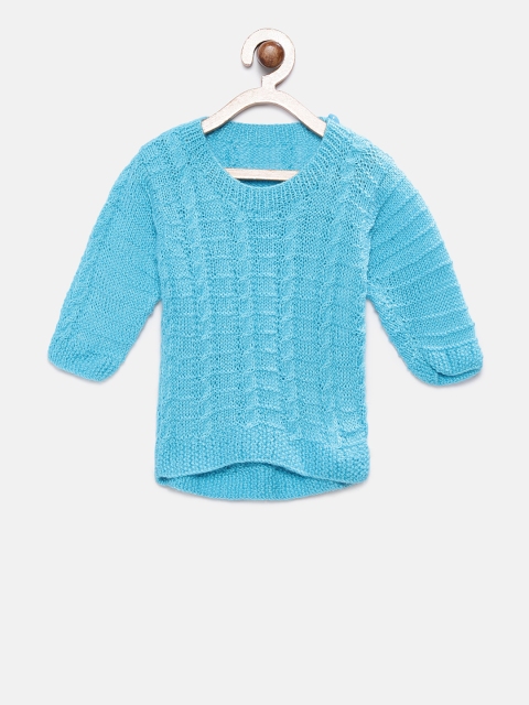 

Magic Needles Boys Blue Self Design Sweater