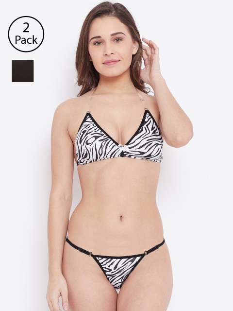 

N-Gal Women Pack of 2 Lingerie Set, Black