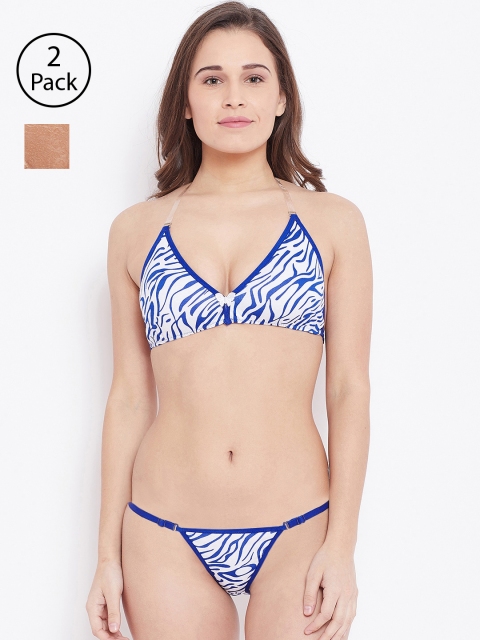 

N-Gal Women Pack of 2 Lingerie Set, Blue