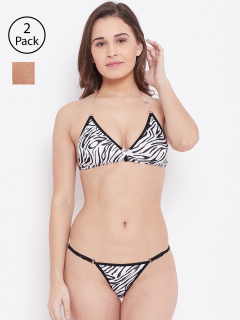 

N-Gal Women Pack of 2 Lingerie Set, Black