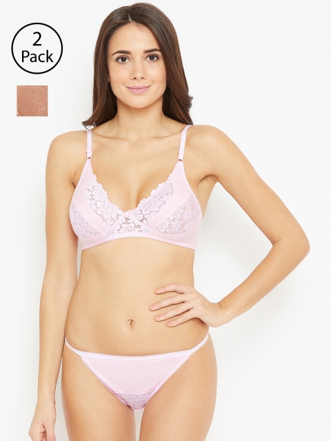 

N-Gal Women Pack of 2 Lingerie Set, Pink