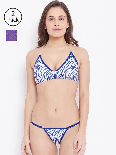 

N-Gal Women Pack of 2 Lingerie Set, Blue