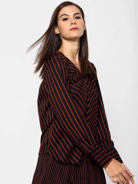 

ONLY Women Blue Striped Top
