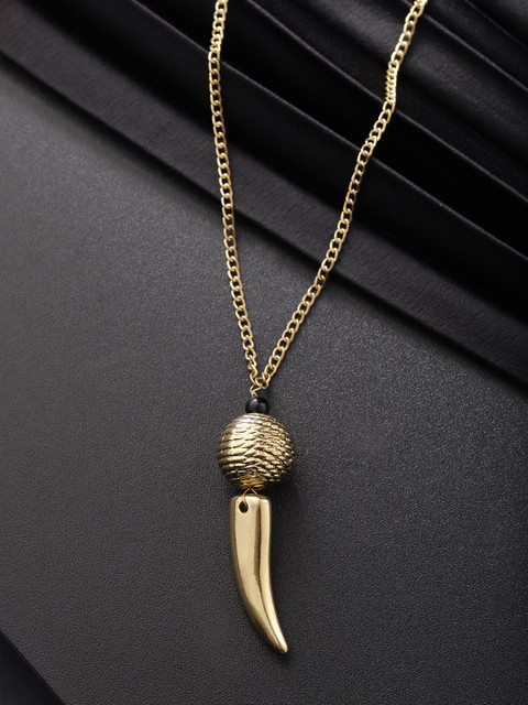 

Carlton London Gold-Plated Beaded Statement Necklace