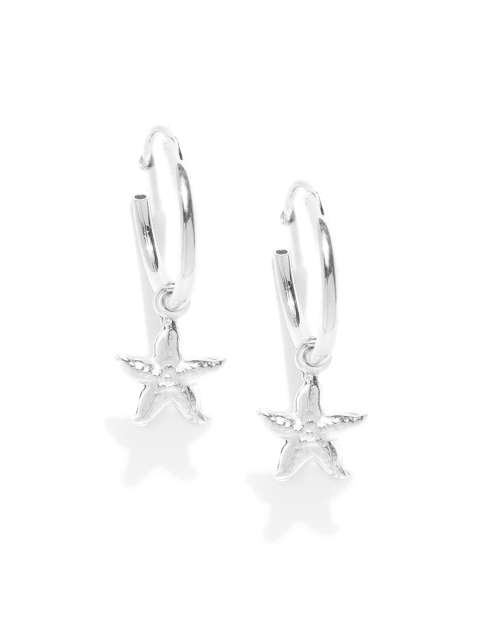 

Carlton London 925 Sterling Silver Rhodium-Plated Quirky Drop Earrings