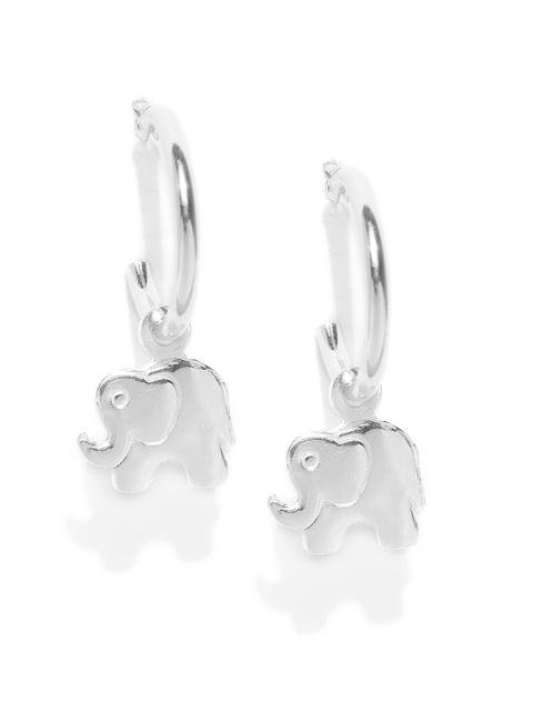 

Carlton London 925 Sterling Silver- Rhodium Plated Animal Shaped Drop Earrings