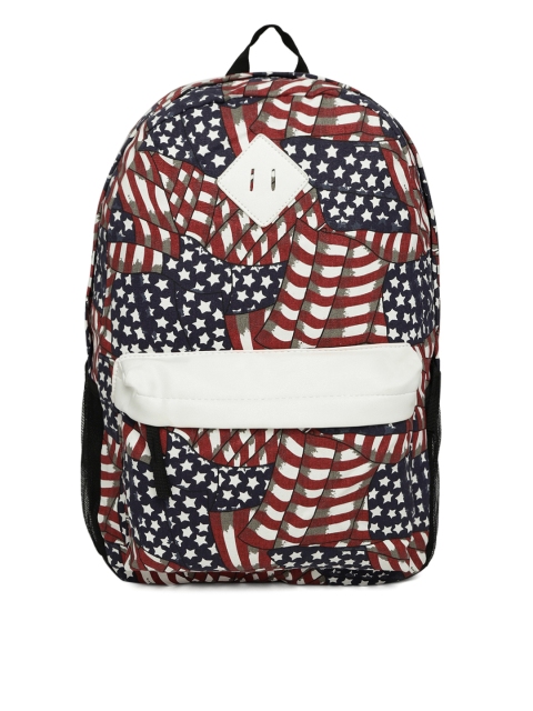 

Kids On Board Red & Navy Blue Graphic Print Backpack
