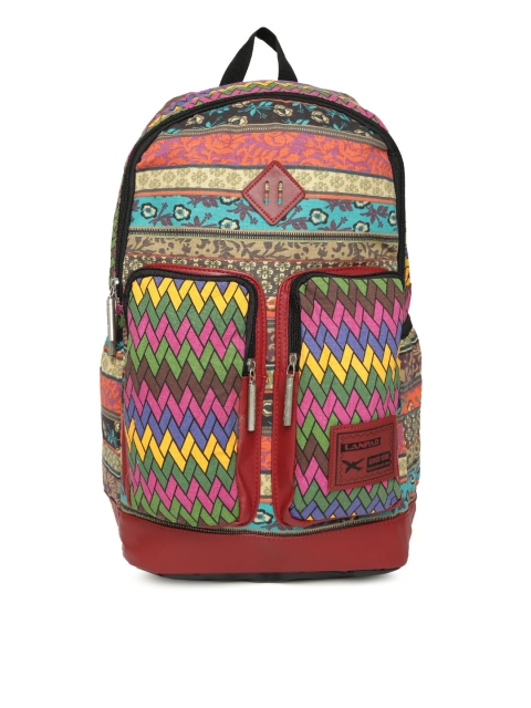 

Kids On Board Unisex Multicoloured Printed Laptop Backpack, Multi