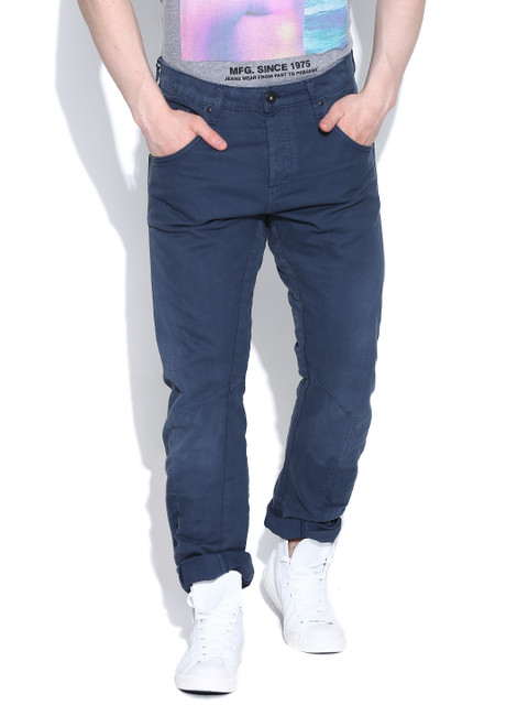 

Jack & Jones Blue Anti Fit Mid-Rise Jeans