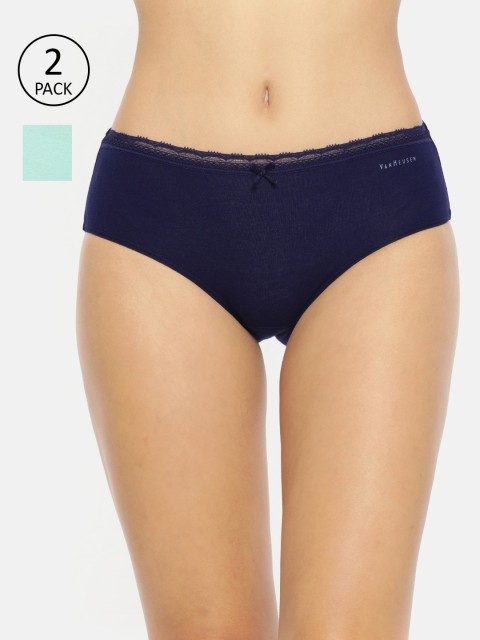 

Van Heusen Women Pack of 2 Assorted Solid Briefs 33101