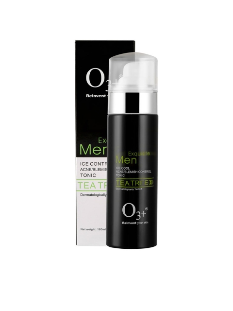 

O3 Men Tea Tree Ice Cool Acne & Blemish Control Tonic 180 ml, Black