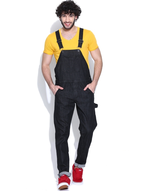 

Jack & Jones Black Denim Dungarees
