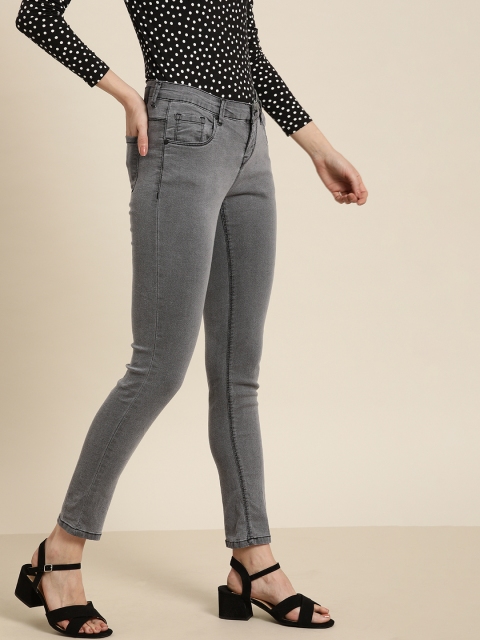 

Moda Rapido Women Grey Skinny Fit Mid-Rise Clean Look Stretchable Jeans