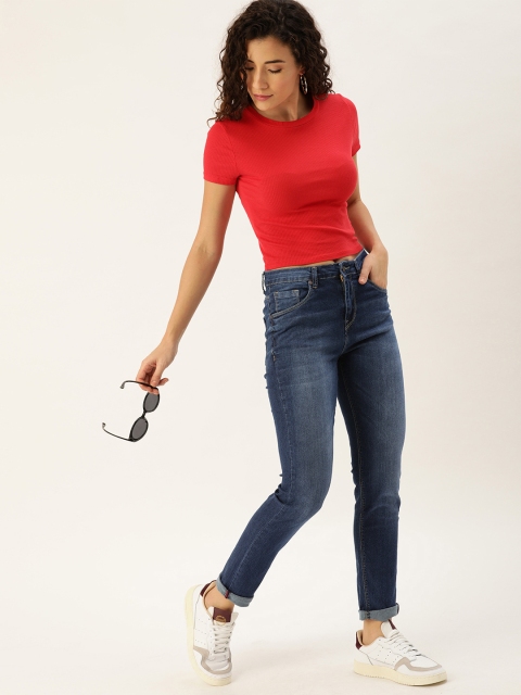 

Moda Rapido Women Blue Skinny Fit High-Rise Clean Look Stretchable Jeans
