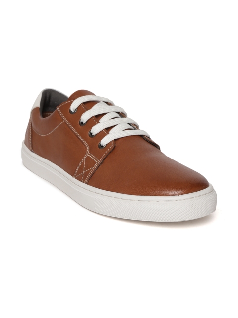 

LEO CLAWS Men Brown Leather Sneakers