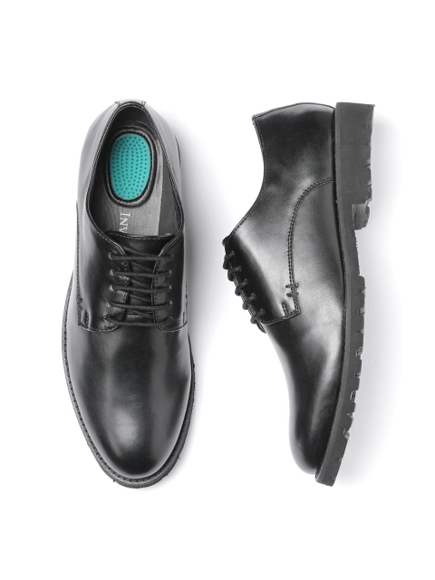 

INVICTUS Men Black Solid Gel Comfort Formal Derbys