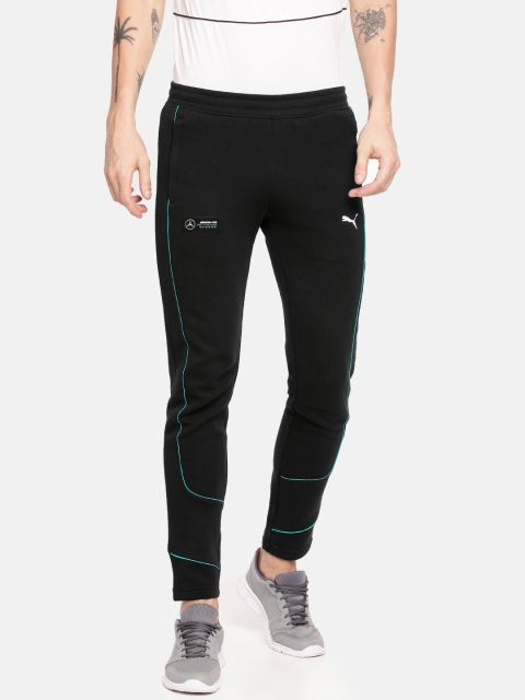 

PUMA Motorsport Men Black Solid Slim-Fit Casual Track Pants