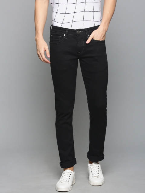 

Louis Philippe Jeans Men Black Matt Slim Fit Low-Rise Clean Look Stretchable Jeans