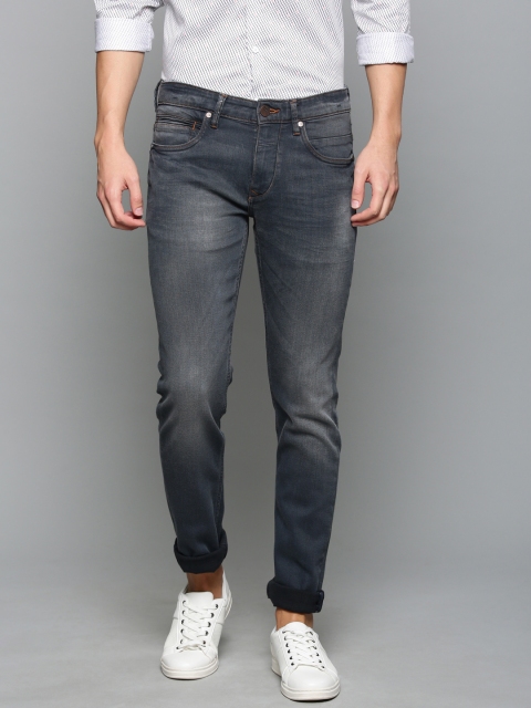 

Louis Philippe Jeans Men Grey Matt Slim Fit Low-Rise Clean Look Stretchable Jeans