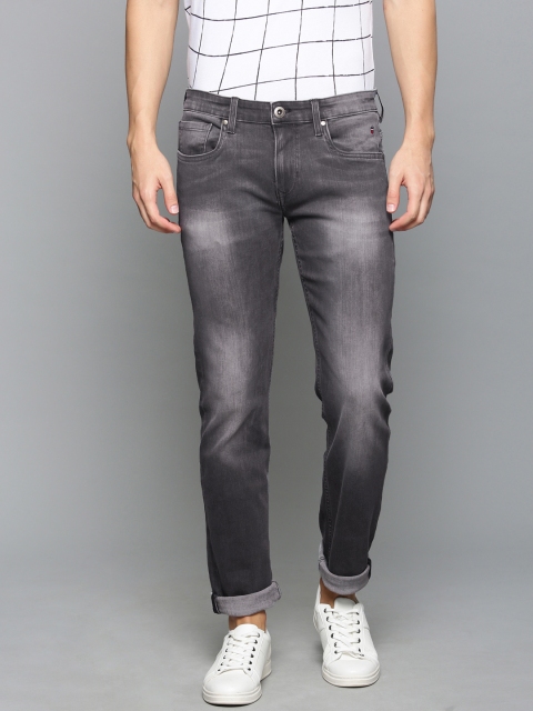 

Louis Philippe Jeans Men Grey Matt Slim Fit Low-Rise Clean Look Stretchable Jeans