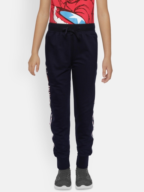 

612 league Boys Navy Blue Solid Joggers