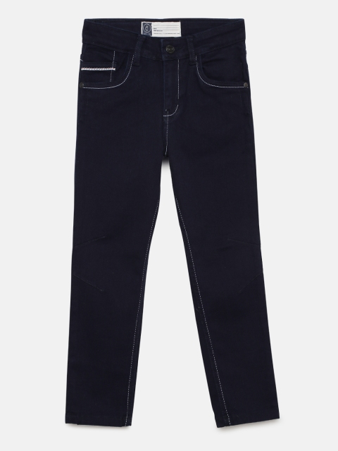 

Gini and Jony Boys Blue Slim Fit Mid-Rise Clean Look Stretchable Jeans